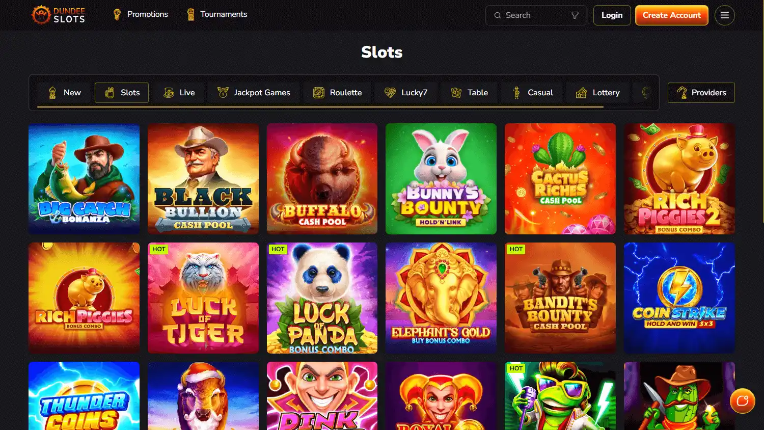DundeeSlots Casino screenshot 2