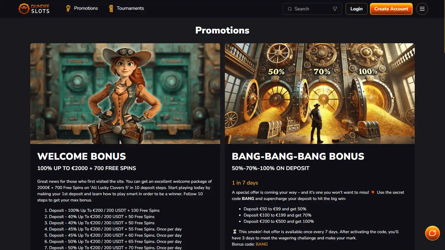 DundeeSlots Casino screenshot 3