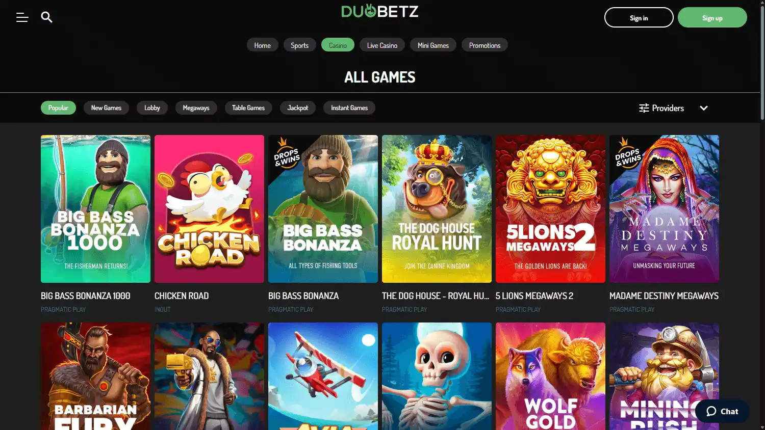 DuoBetz Casino screenshot 2