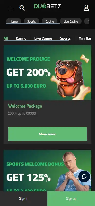 DuoBetz Casino screenshot 6