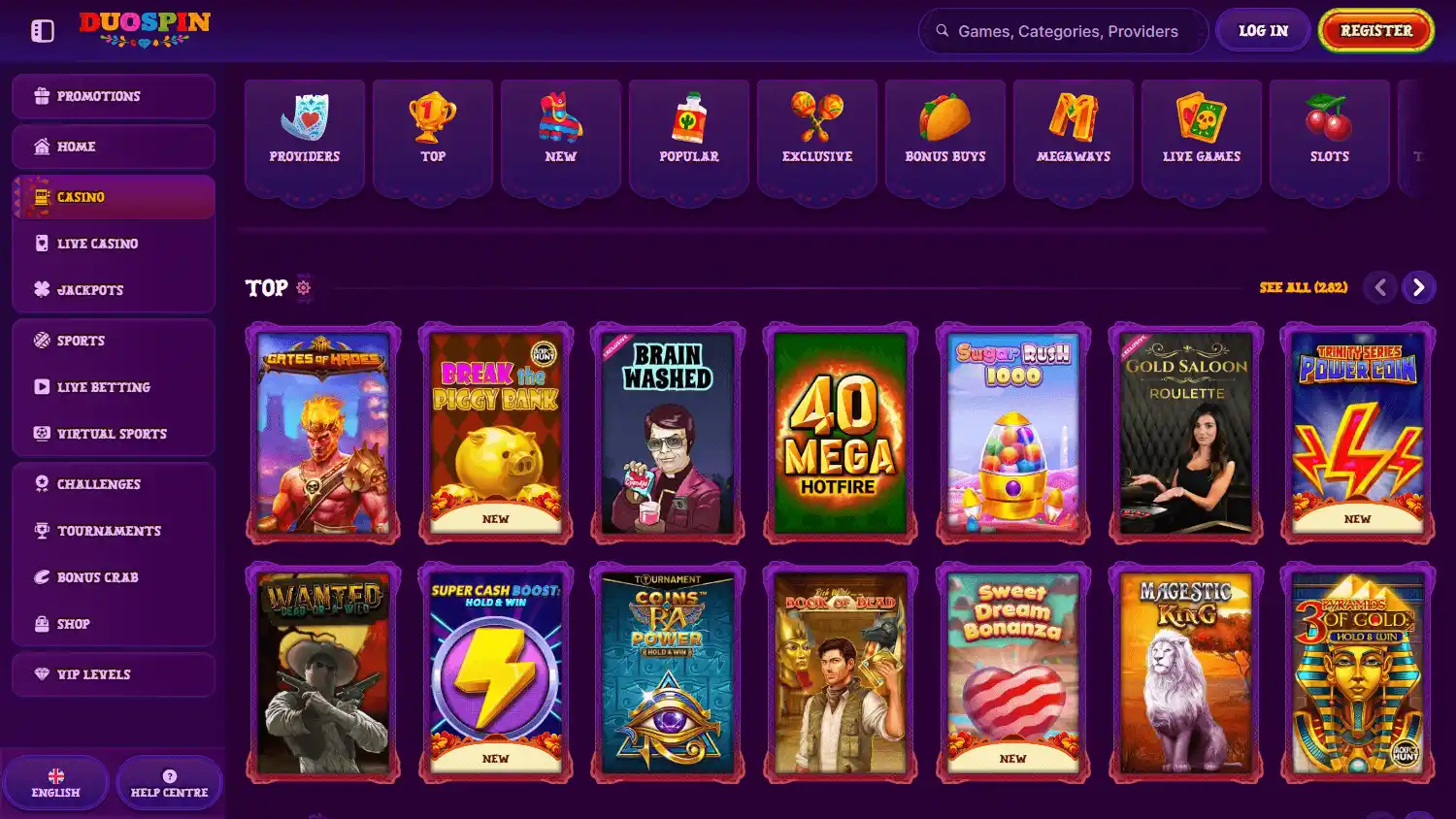 Duospin Casino screenshot 2
