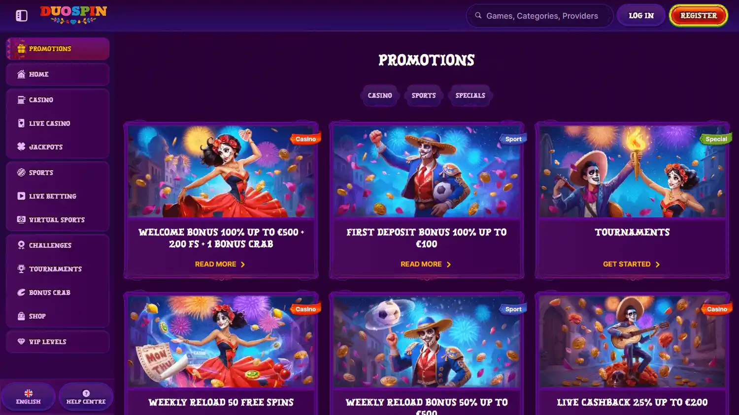 Duospin Casino screenshot 3