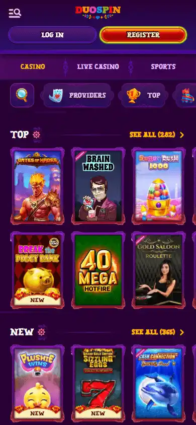 Duospin Casino screenshot 5