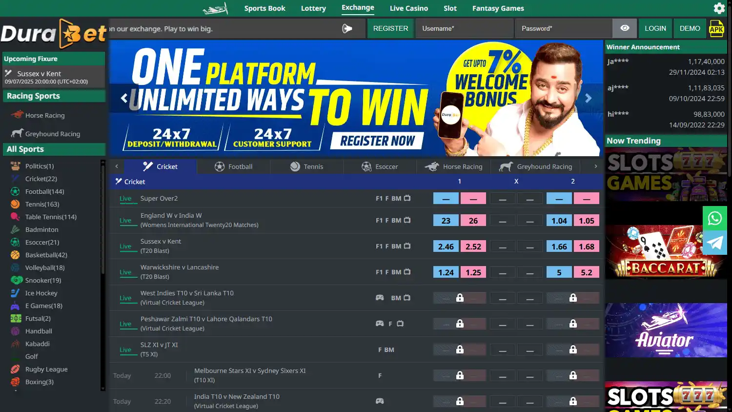 DuraBet Casino screenshot 1