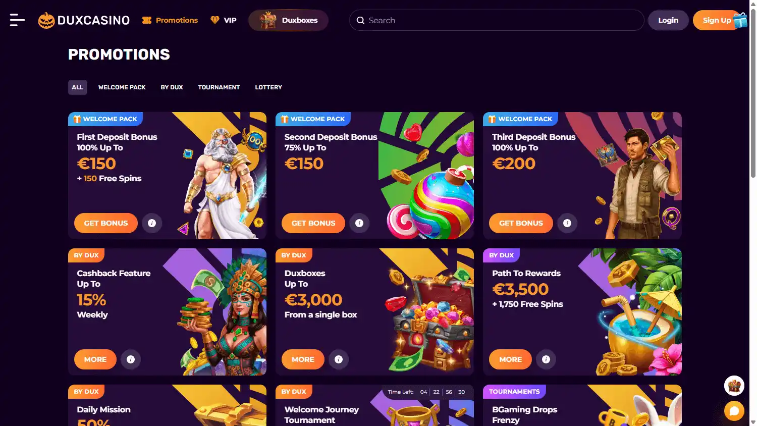 Duxcasino screenshot 3