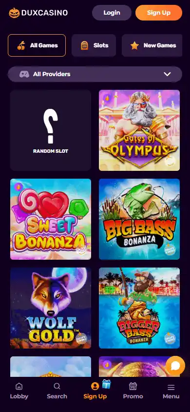 Duxcasino screenshot 5