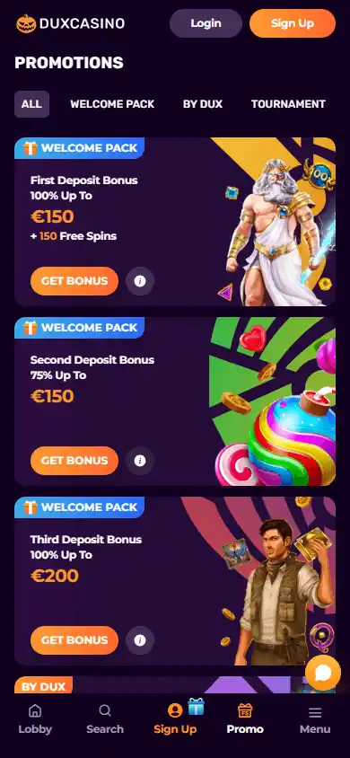 Duxcasino screenshot 6