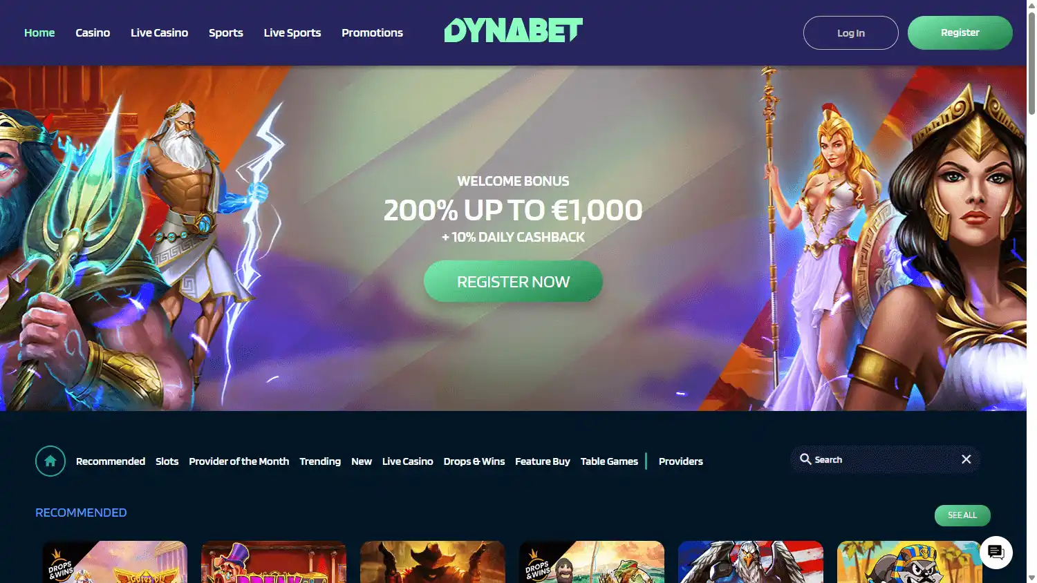 DynaBet Casino screenshot 1
