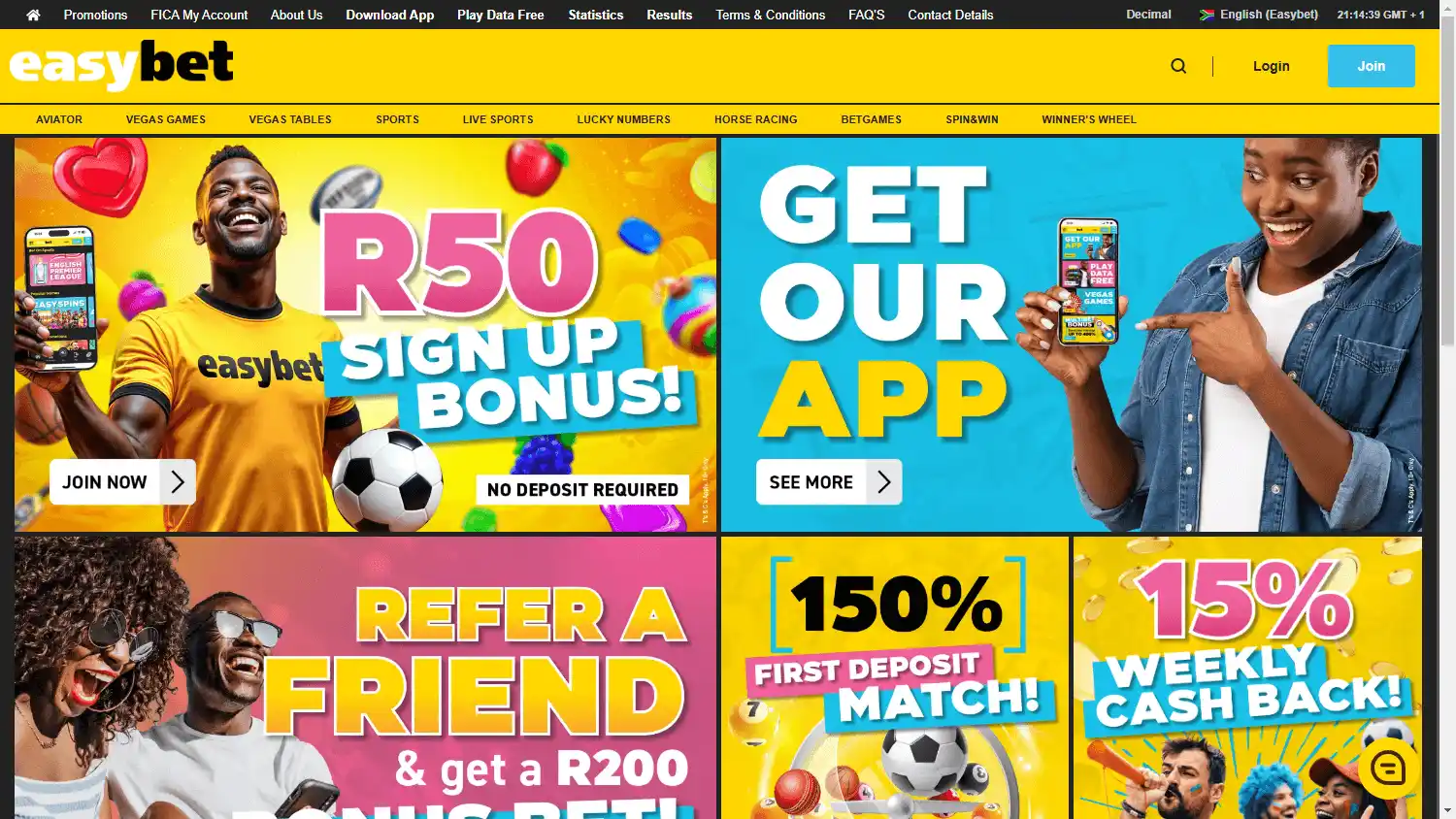 Easybet.co.za Casino screenshot 1