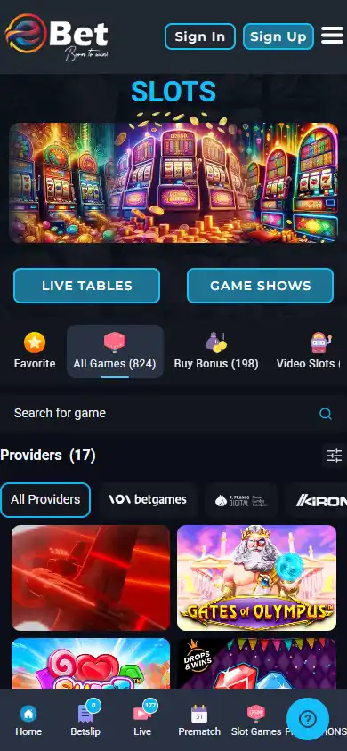 eBet Casino screenshot 5