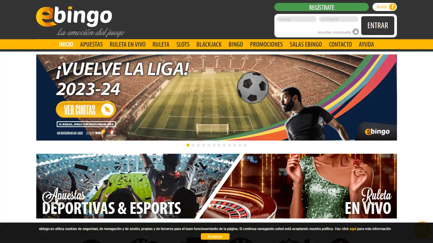eBingo Casino screenshot 1