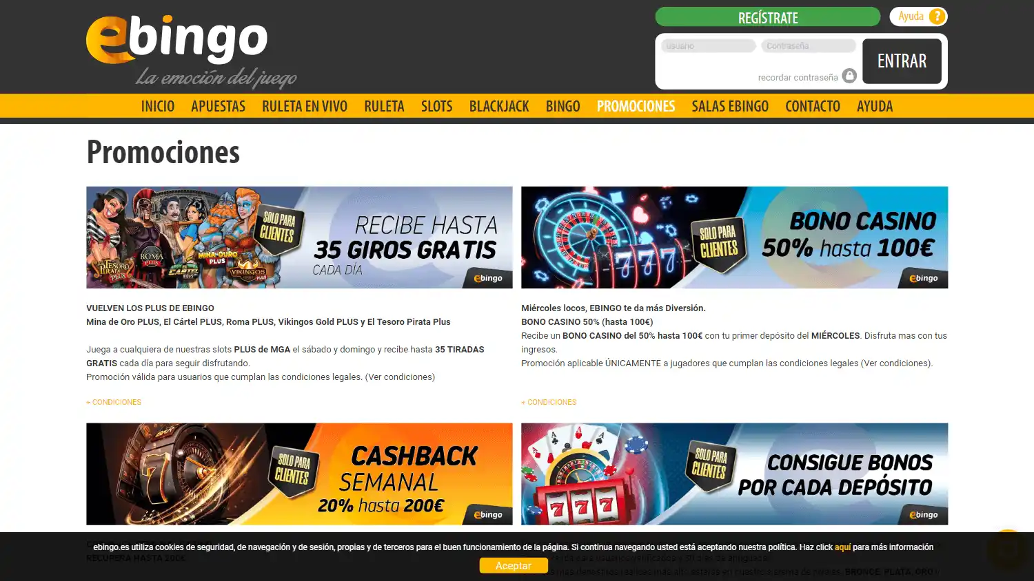eBingo Casino screenshot 3