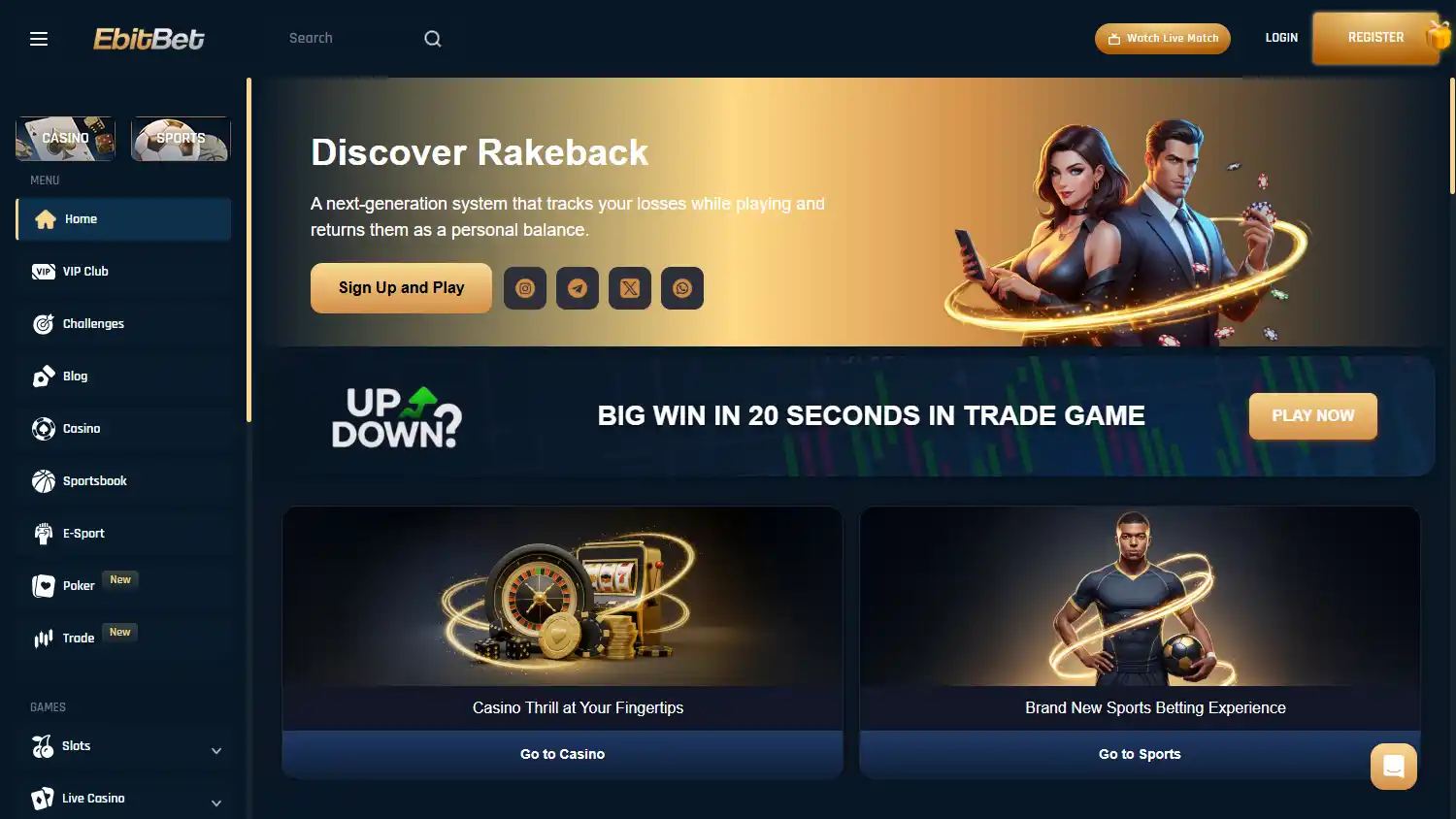 EbitBet Casino screenshot 1