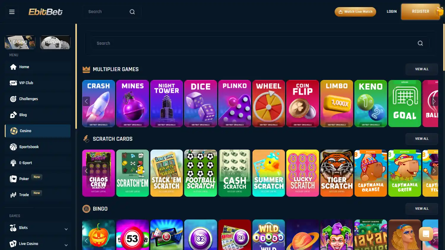 EbitBet Casino screenshot 2