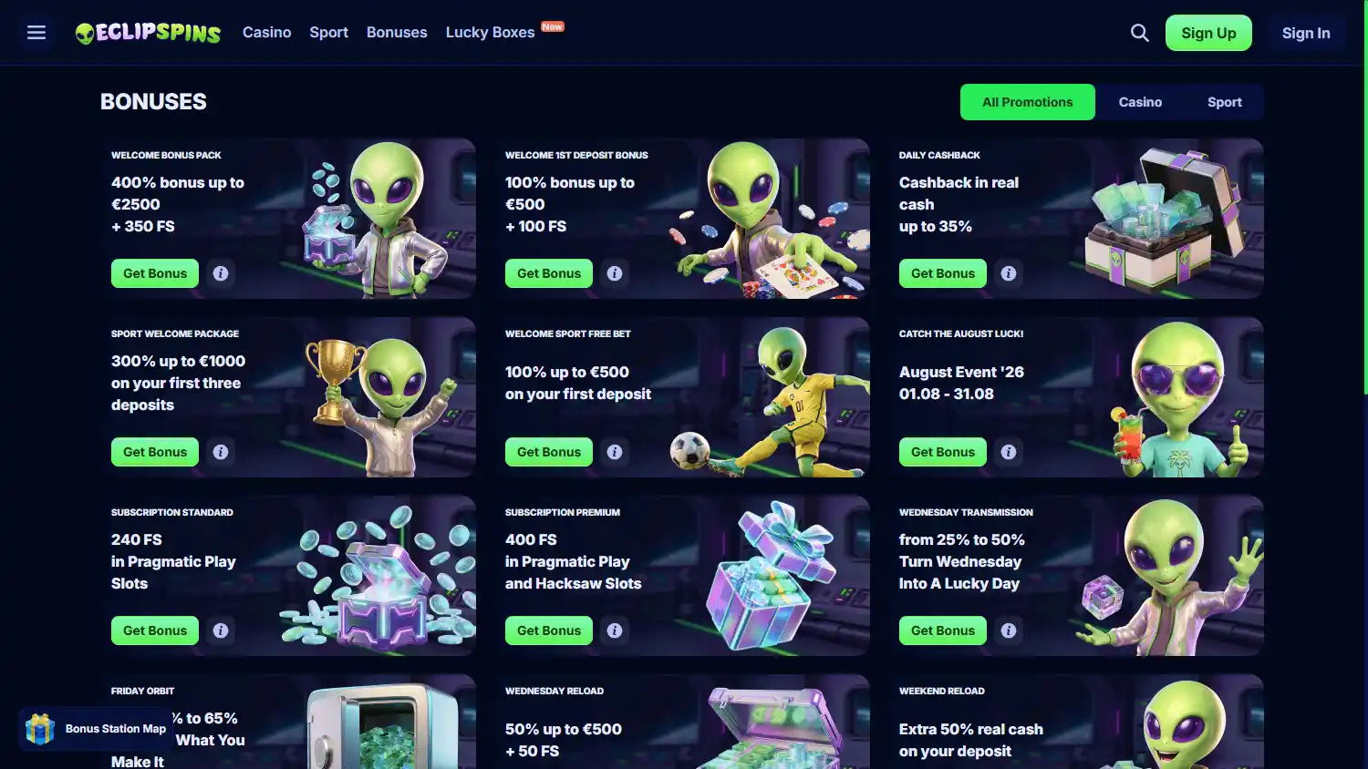 Eclipspins Casino screenshot 3