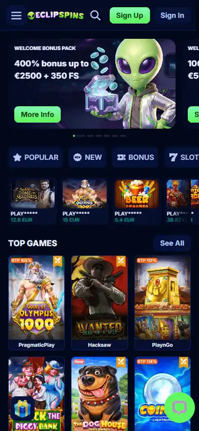 Eclipspins Casino screenshot 4