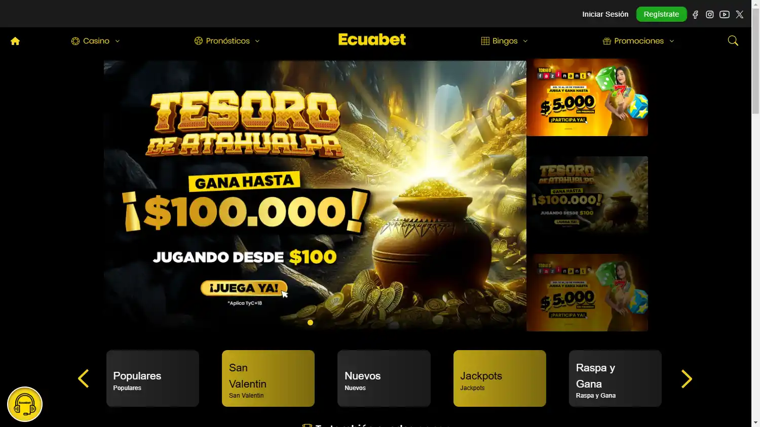 Ecuabet Casino screenshot 2