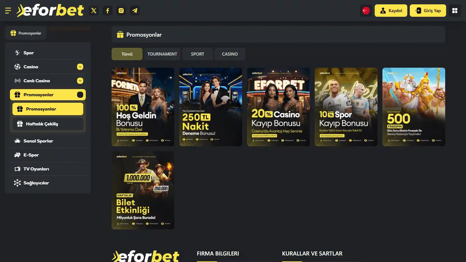 Eforbet Casino screenshot 3