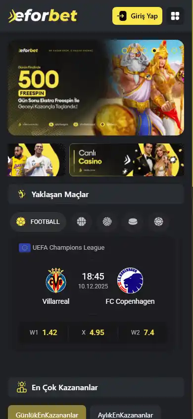 Eforbet Casino screenshot 4