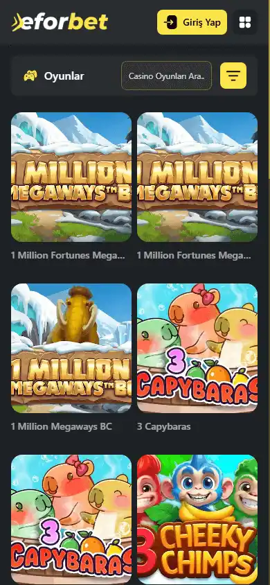 Eforbet Casino screenshot 5