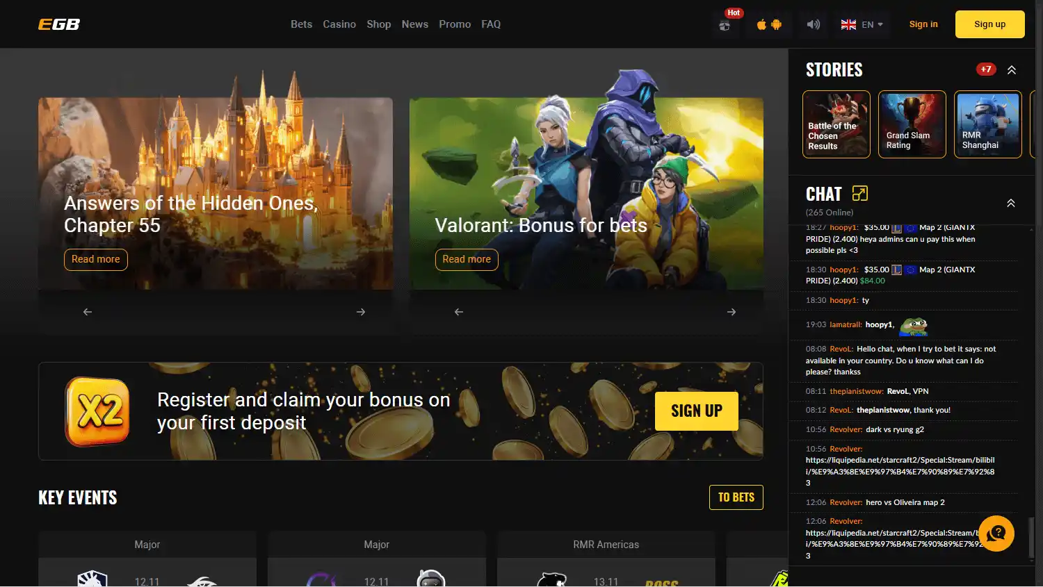 EGB Casino screenshot 1