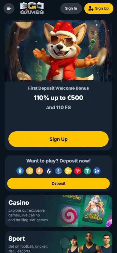 EgoGames Casino screenshot 4