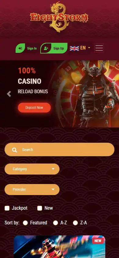 EightStorm Casino screenshot 5