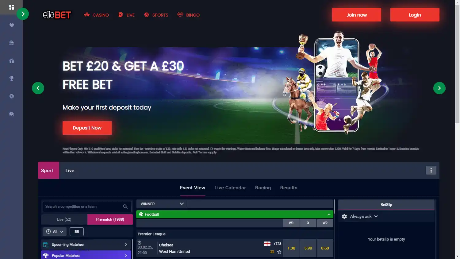 EjjaBet Casino screenshot 1