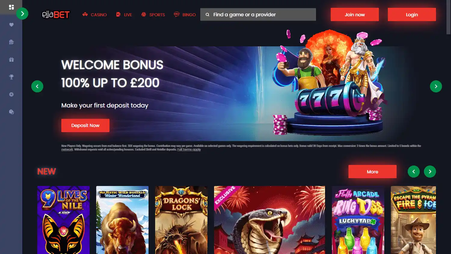 EjjaBet Casino screenshot 2