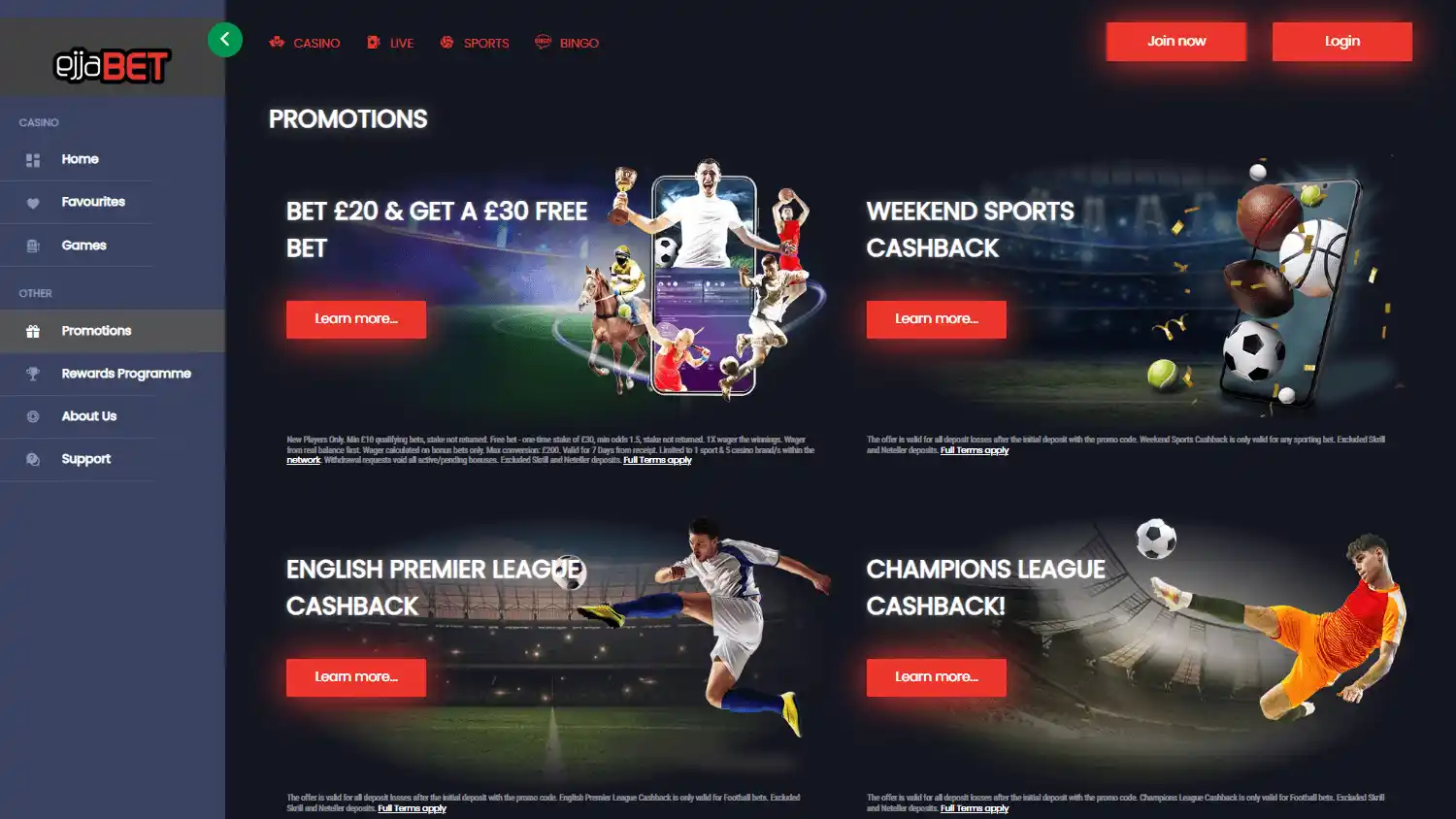 EjjaBet Casino screenshot 3