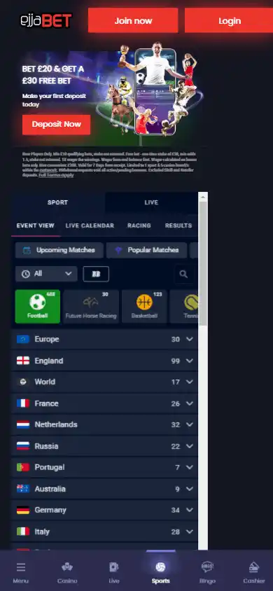 EjjaBet Casino screenshot 4