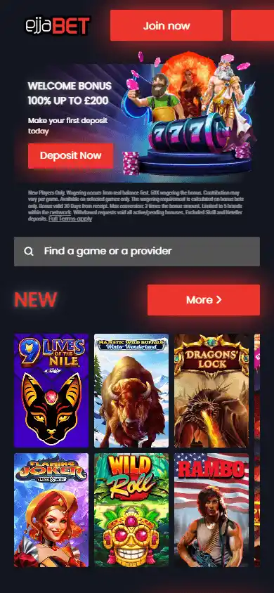 EjjaBet Casino screenshot 5