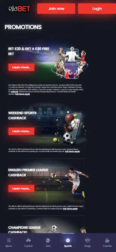 EjjaBet Casino screenshot 6