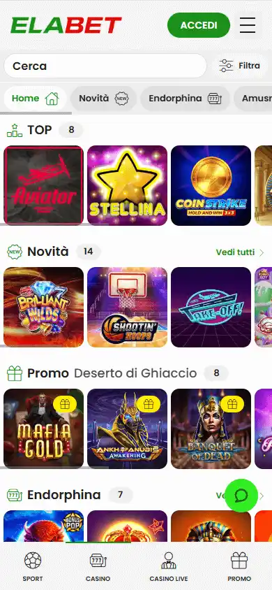 Elabet Casino screenshot 5