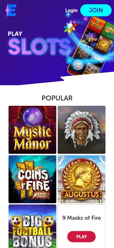 Electric Spins Casino screenshot 5