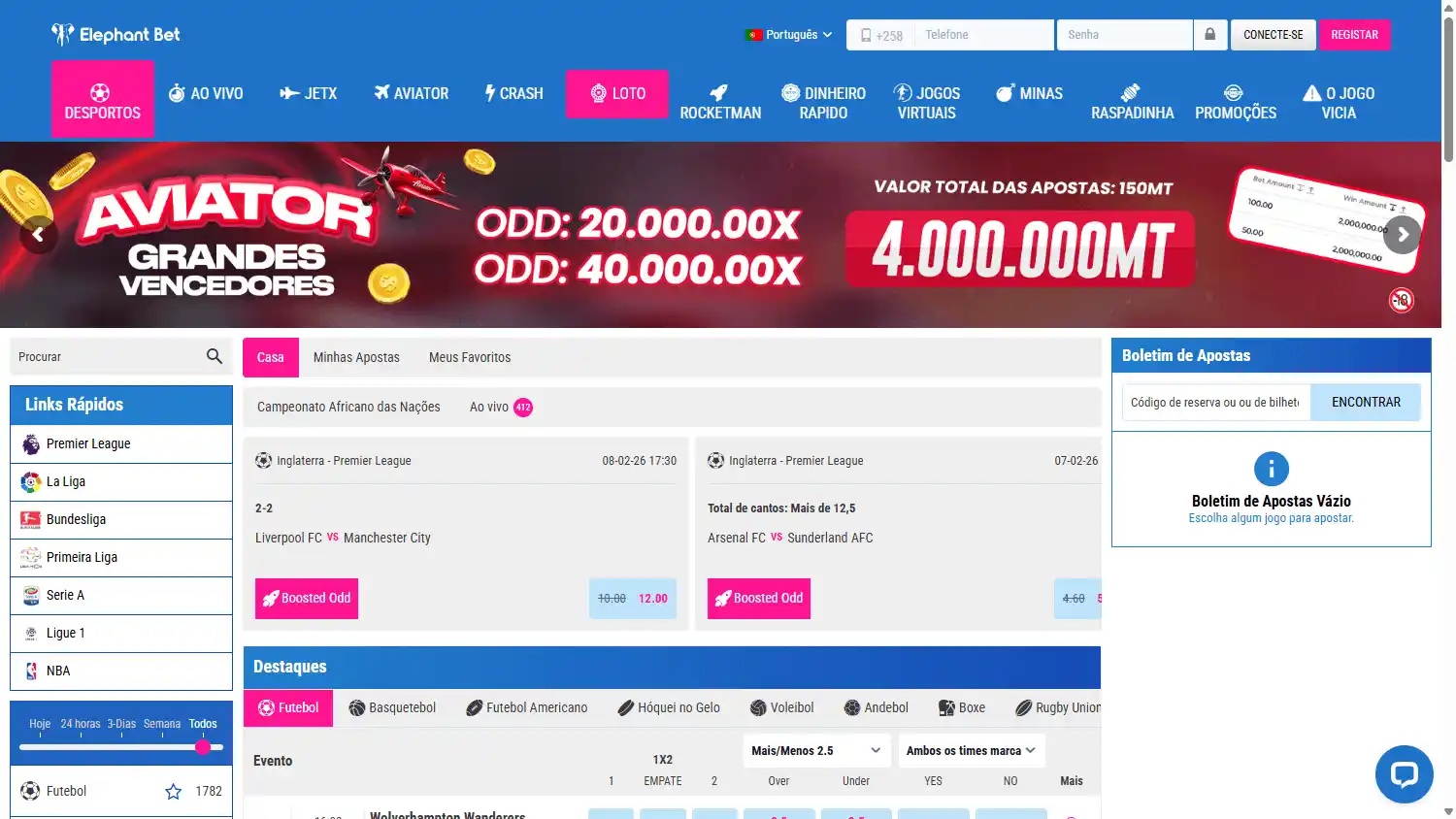 Elephant Bet Casino screenshot 1