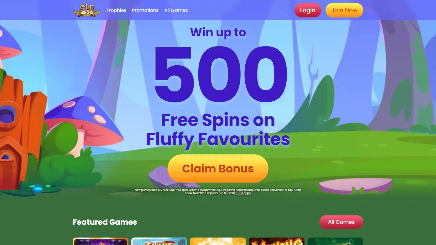 Elf Bingo Casino screenshot 1