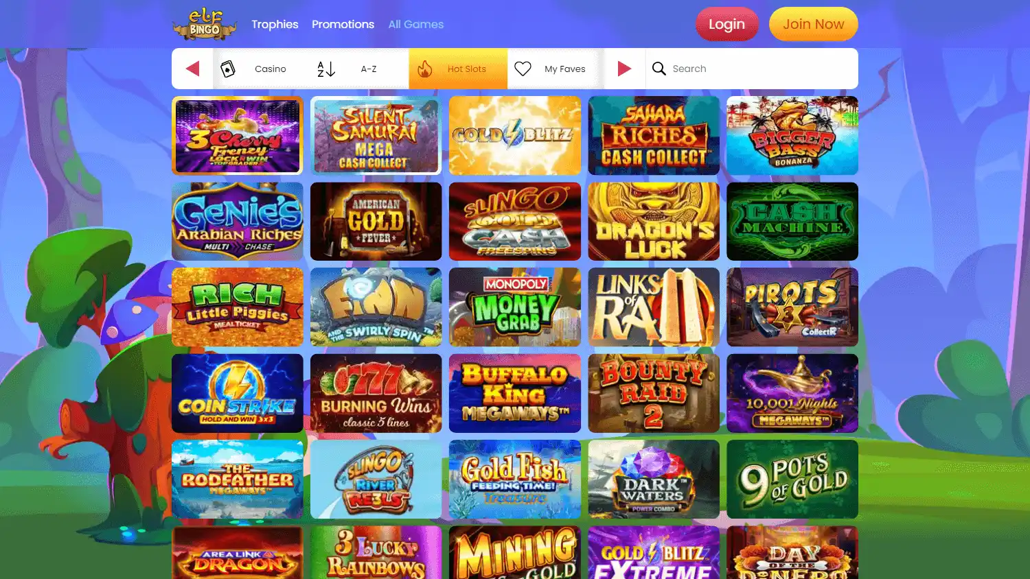 Elf Bingo Casino screenshot 2