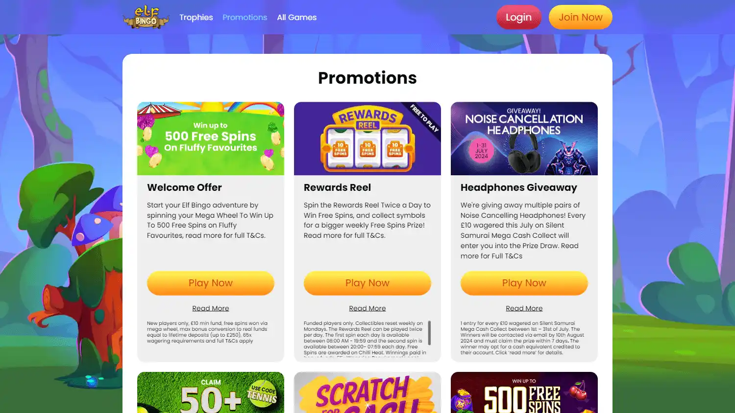 Elf Bingo Casino screenshot 3