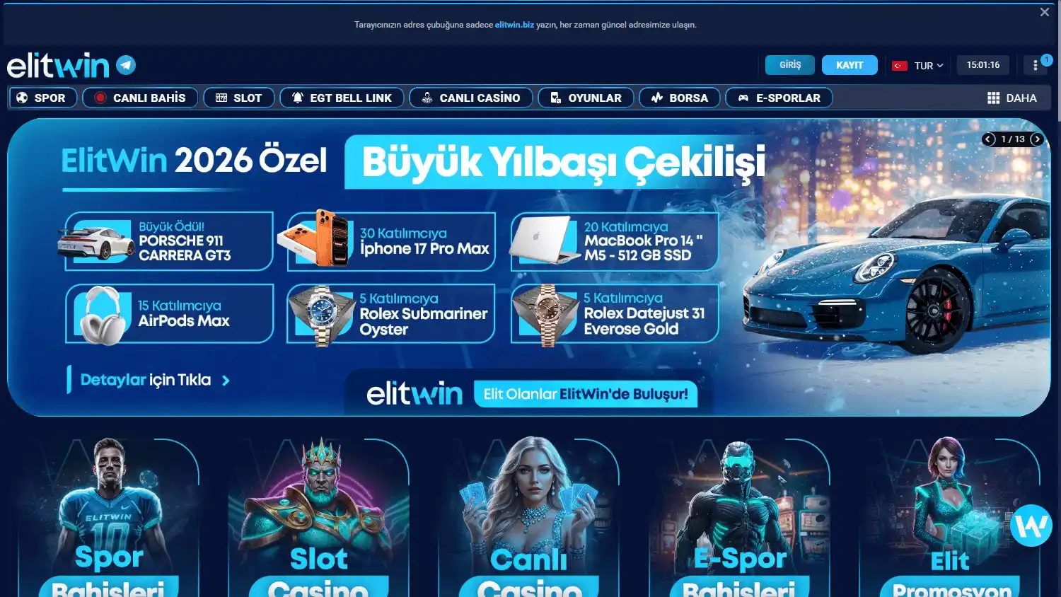 Elitwin Casino screenshot 1