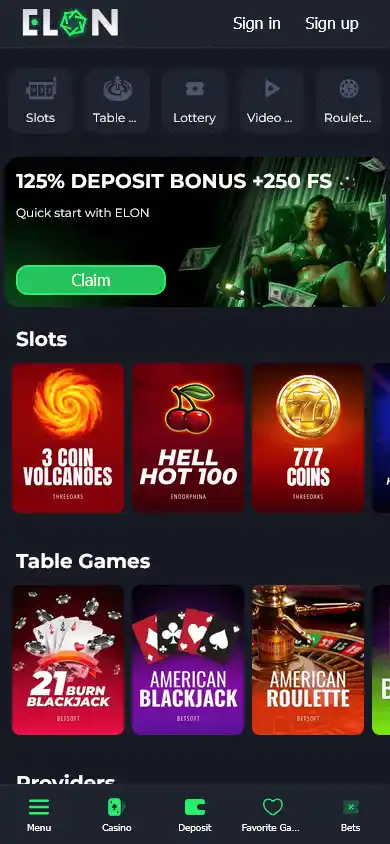 Elon Casino screenshot 3
