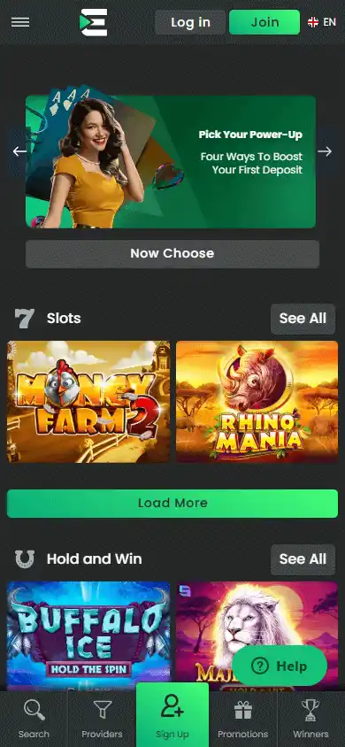Elvoplay Casino screenshot 4
