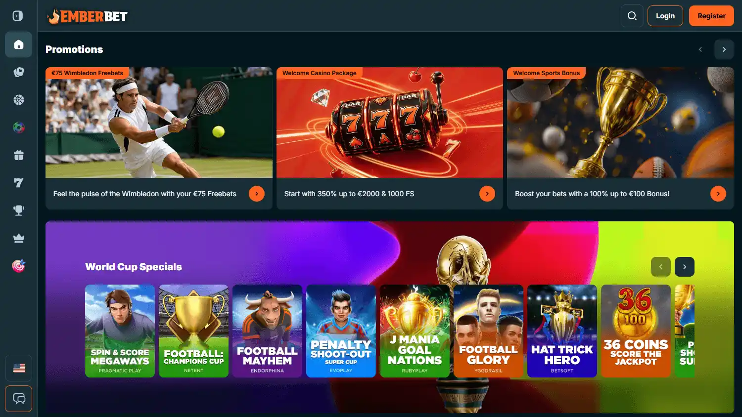 EmberBet Casino screenshot 1