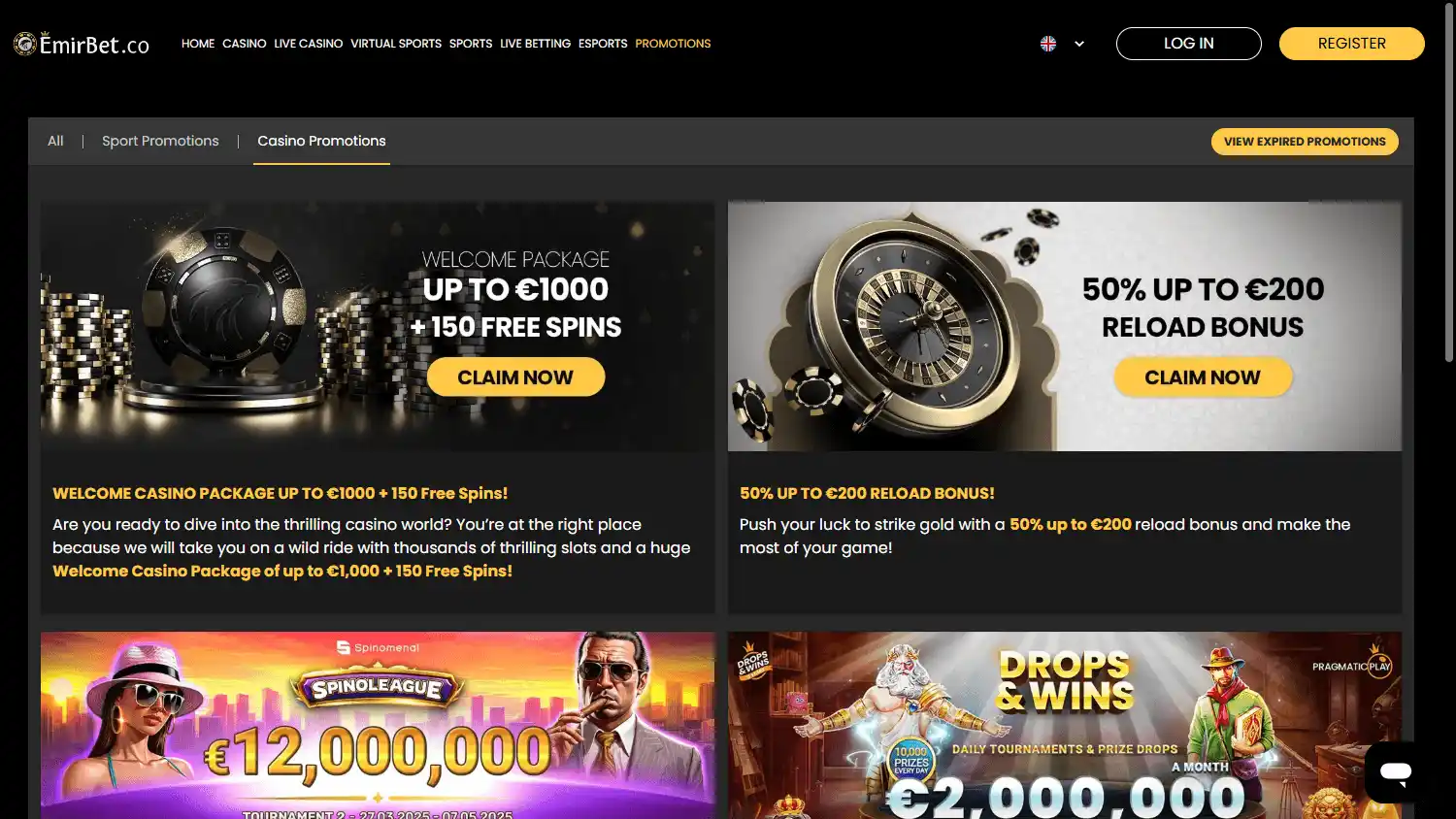 EmirBet Casino screenshot 3