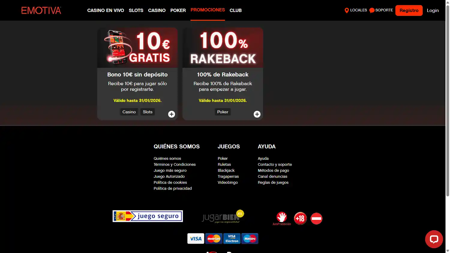 Emotiva Casino screenshot 3