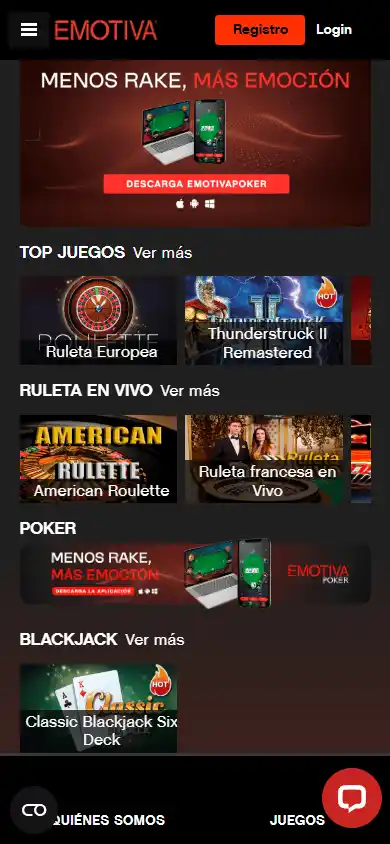 Emotiva Casino screenshot 4