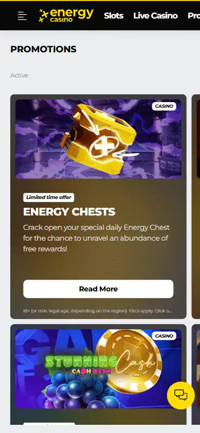Energy Casino screenshot 2