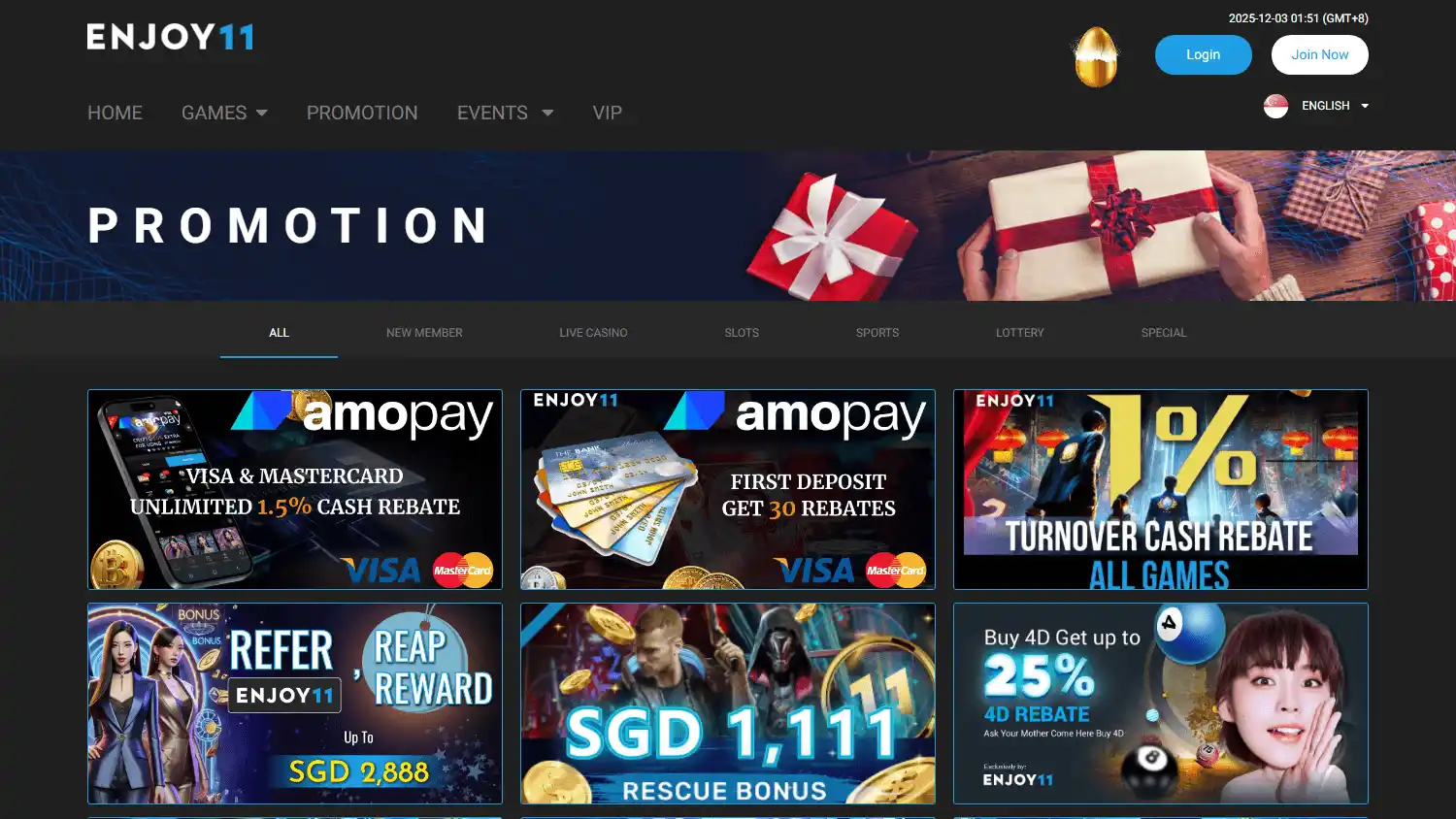 Enjoy11 Casino screenshot 3