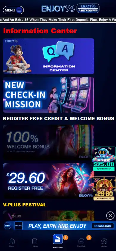ENJOY96 Casino screenshot 5