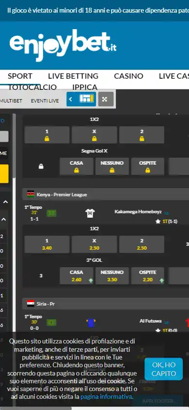 Enjoybet.it Casino screenshot 1